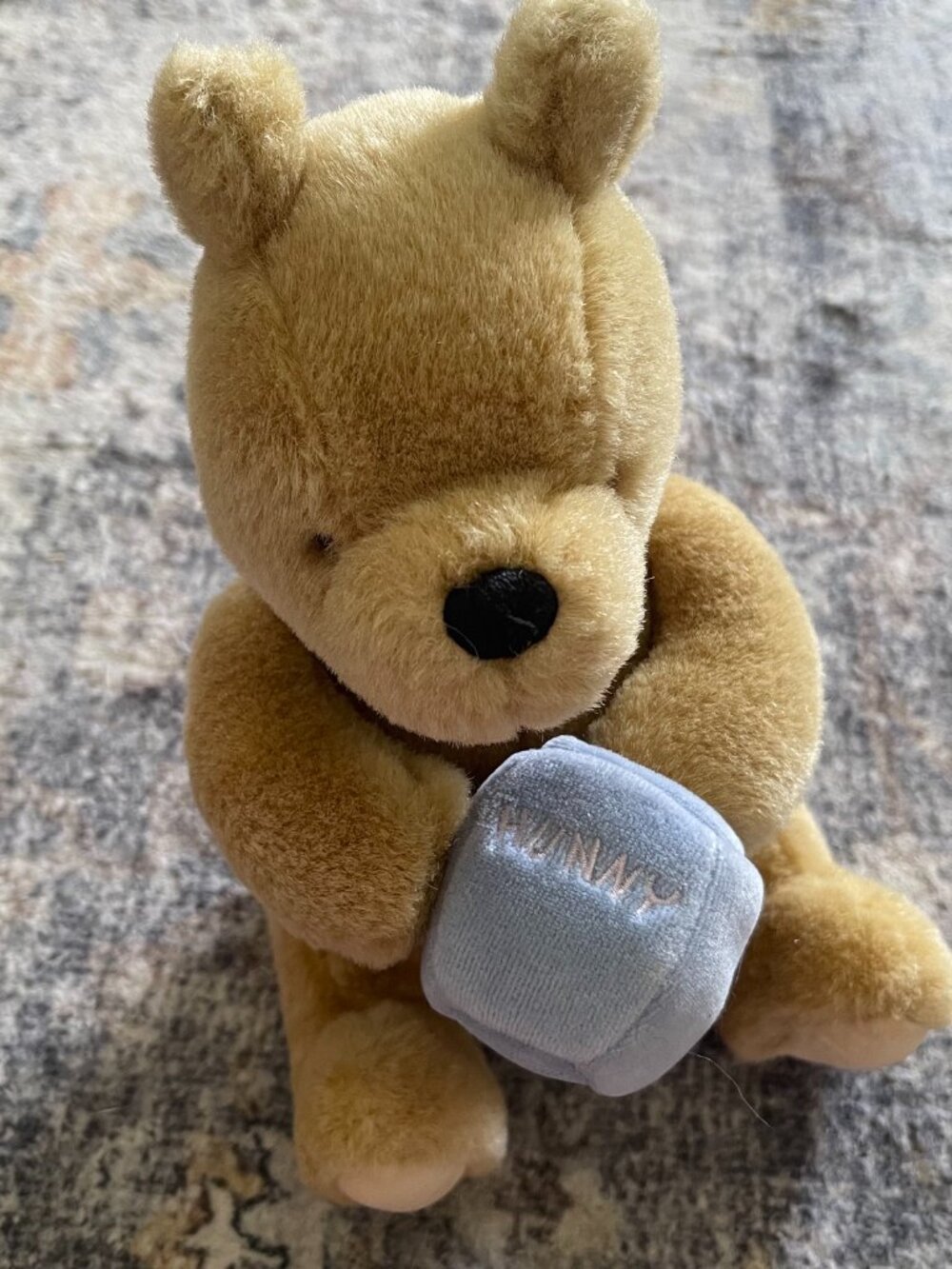 Vintage Disney Classic Pooh W/ Honey Pot Plush 9" Stuffed Animal Figure Gund T26